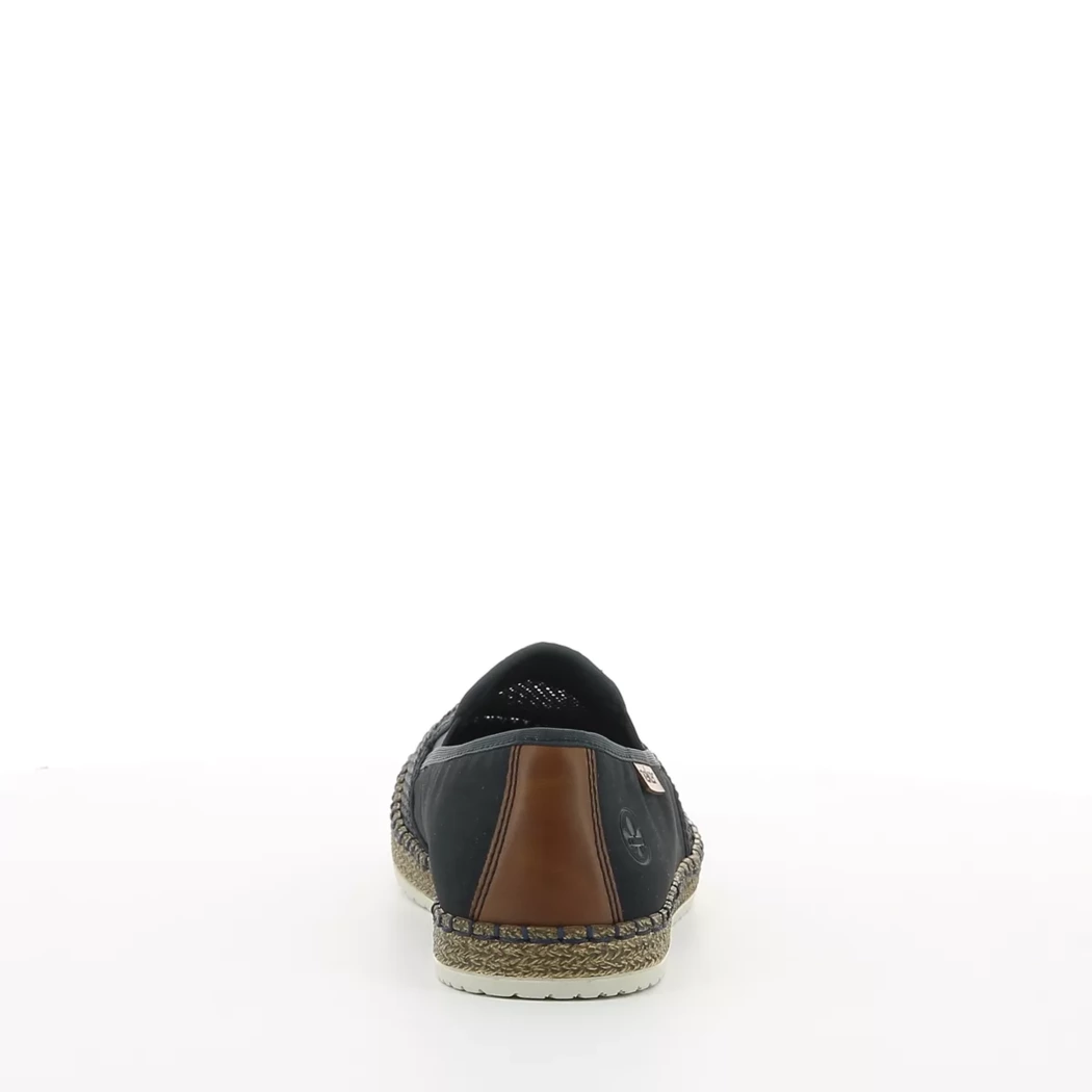 Image (3) de la chaussures Rieker - Espadrilles Bleu en Textile