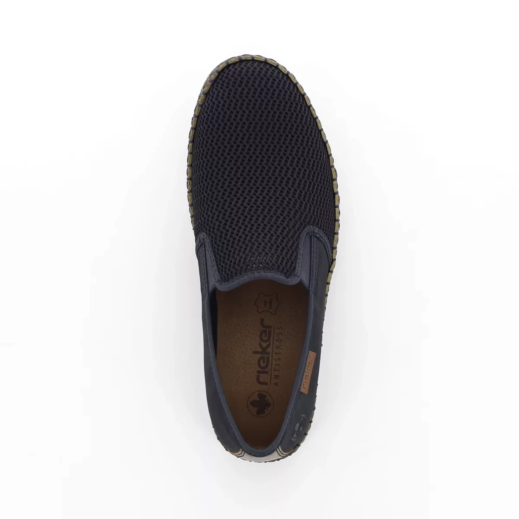 Image (6) de la chaussures Rieker - Espadrilles Bleu en Textile
