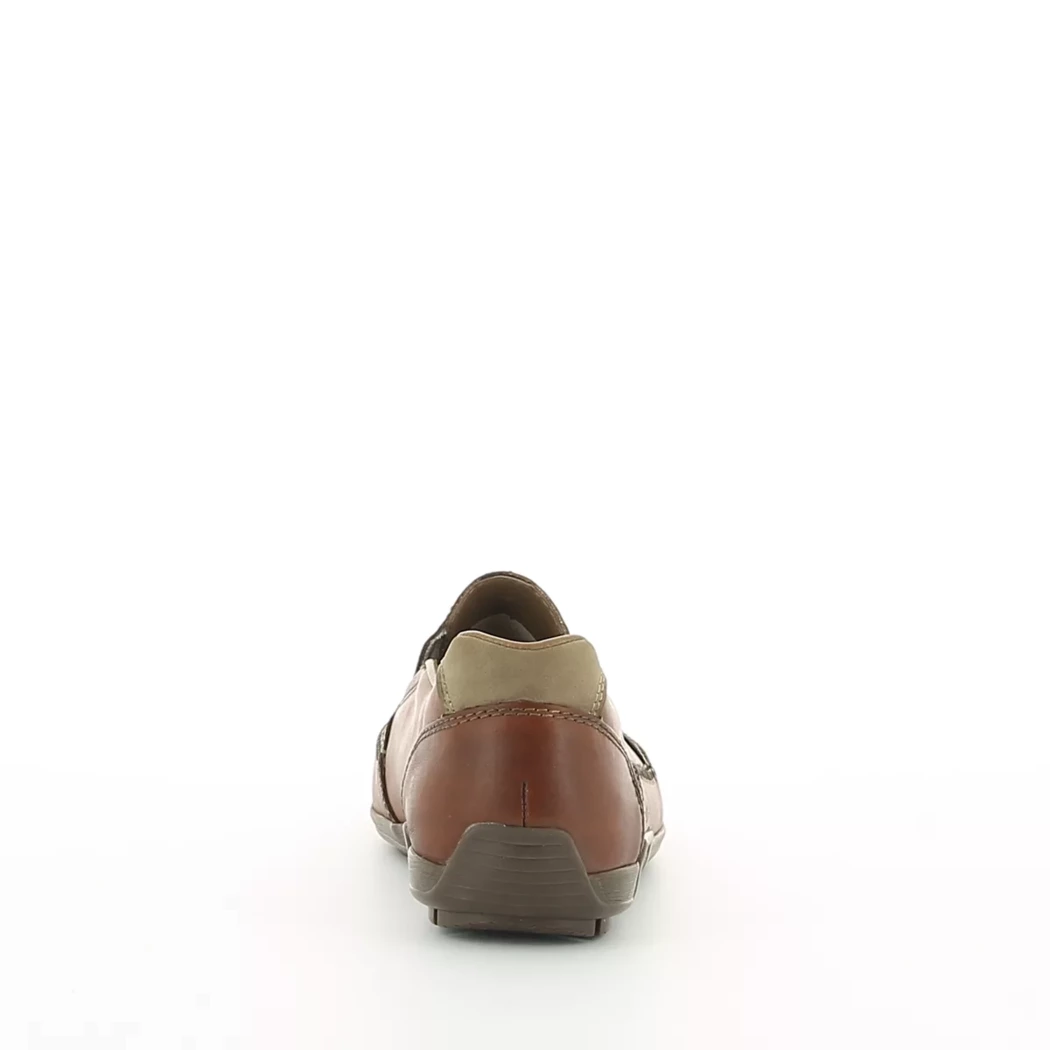 Image (3) de la chaussures Rieker - Mocassins Cuir naturel / Cognac en Cuir
