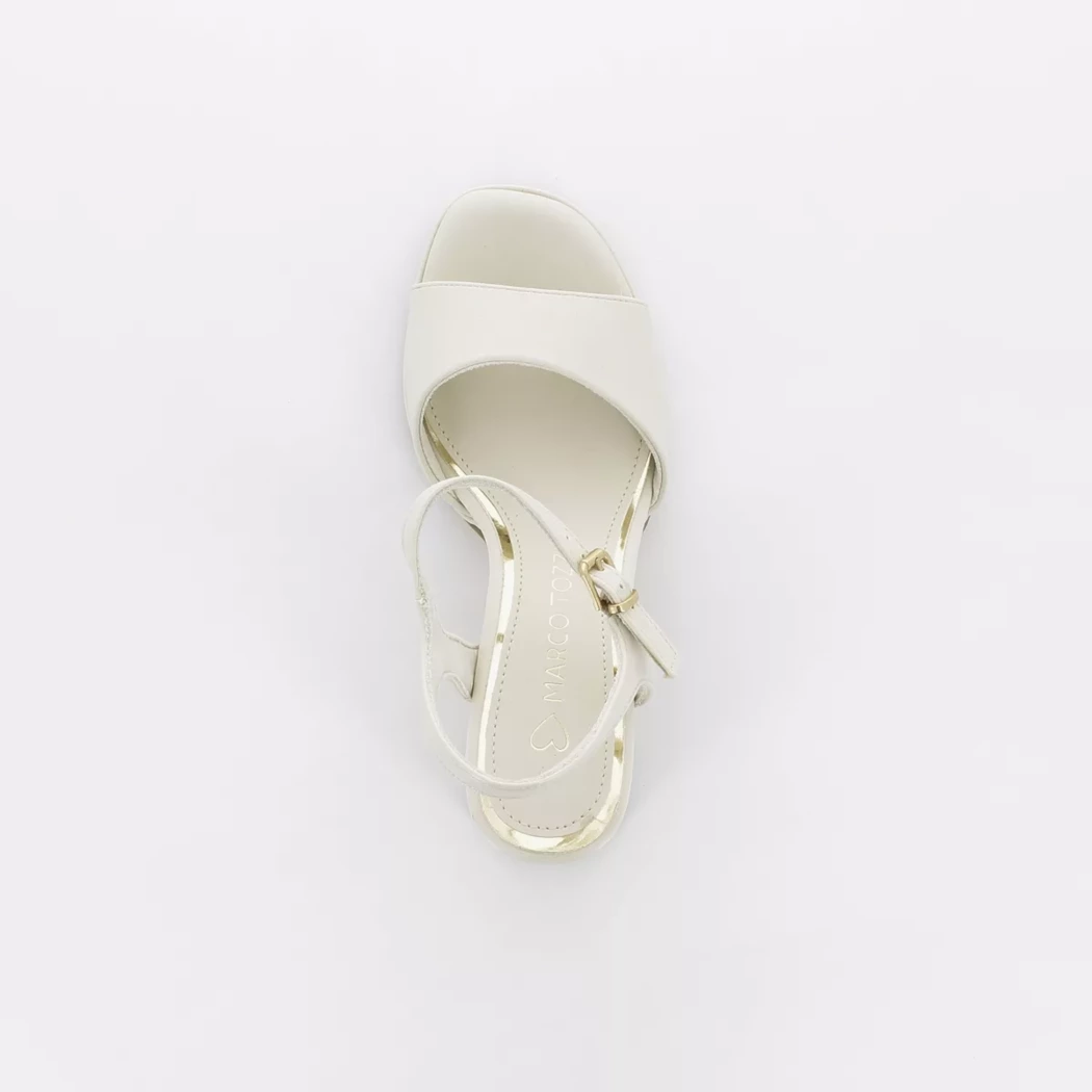 Image (6) de la chaussures Marco Tozzi - Sandales et Nu-Pieds Blanc en Cuir synthétique