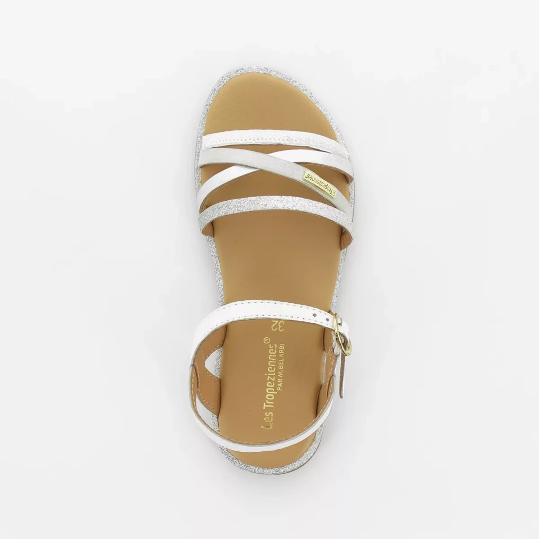 Image (6) de la chaussures Les Tropeziennes - Sandales et Nu-Pieds Blanc en Cuir