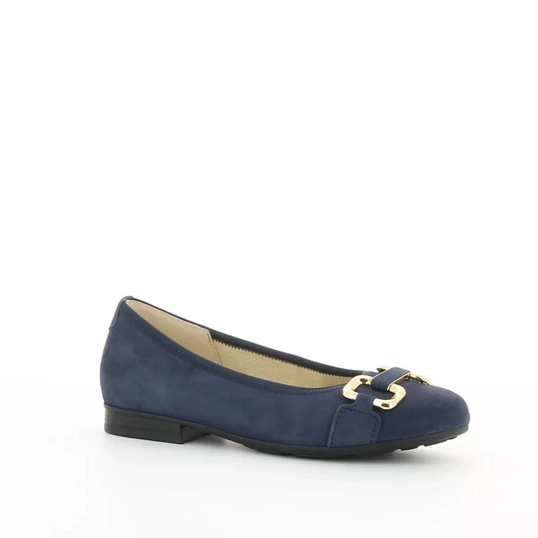 Image (1) de la chaussures Gabor - Ballerines Bleu en Cuir nubuck