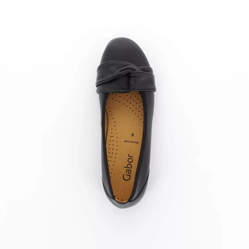 Image (6) de la chaussures Gabor - Ballerines Noir en Cuir