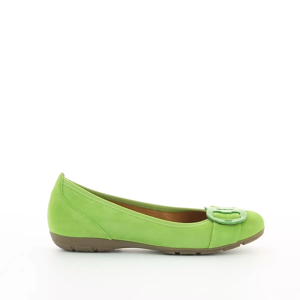 Image (2) de la chaussures Gabor - Ballerines Vert en Cuir nubuck