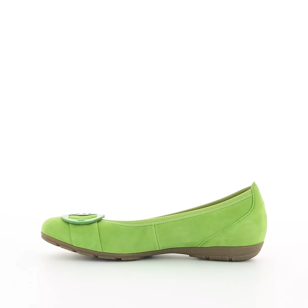 Image (4) de la chaussures Gabor - Ballerines Vert en Cuir nubuck