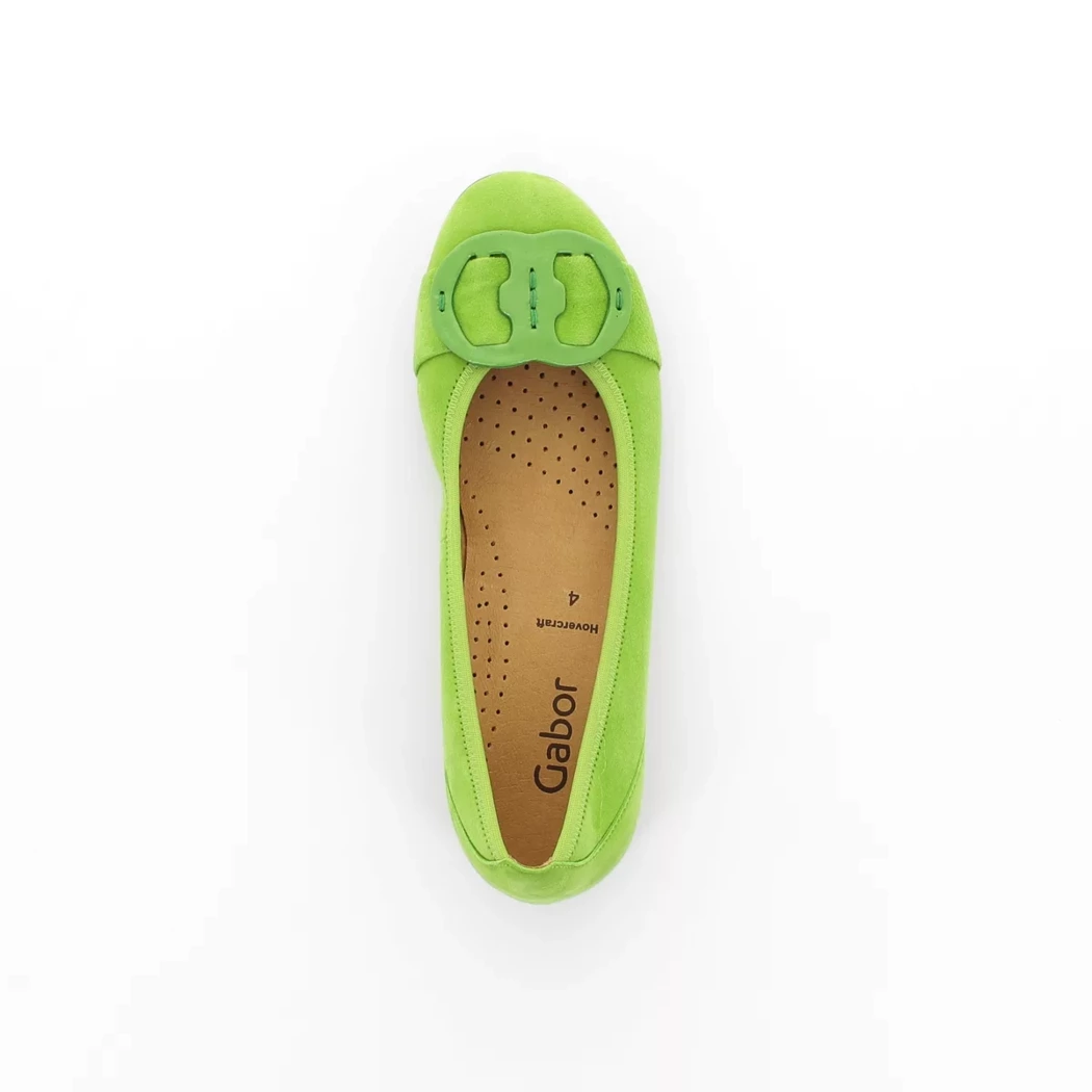 Image (6) de la chaussures Gabor - Ballerines Vert en Cuir nubuck