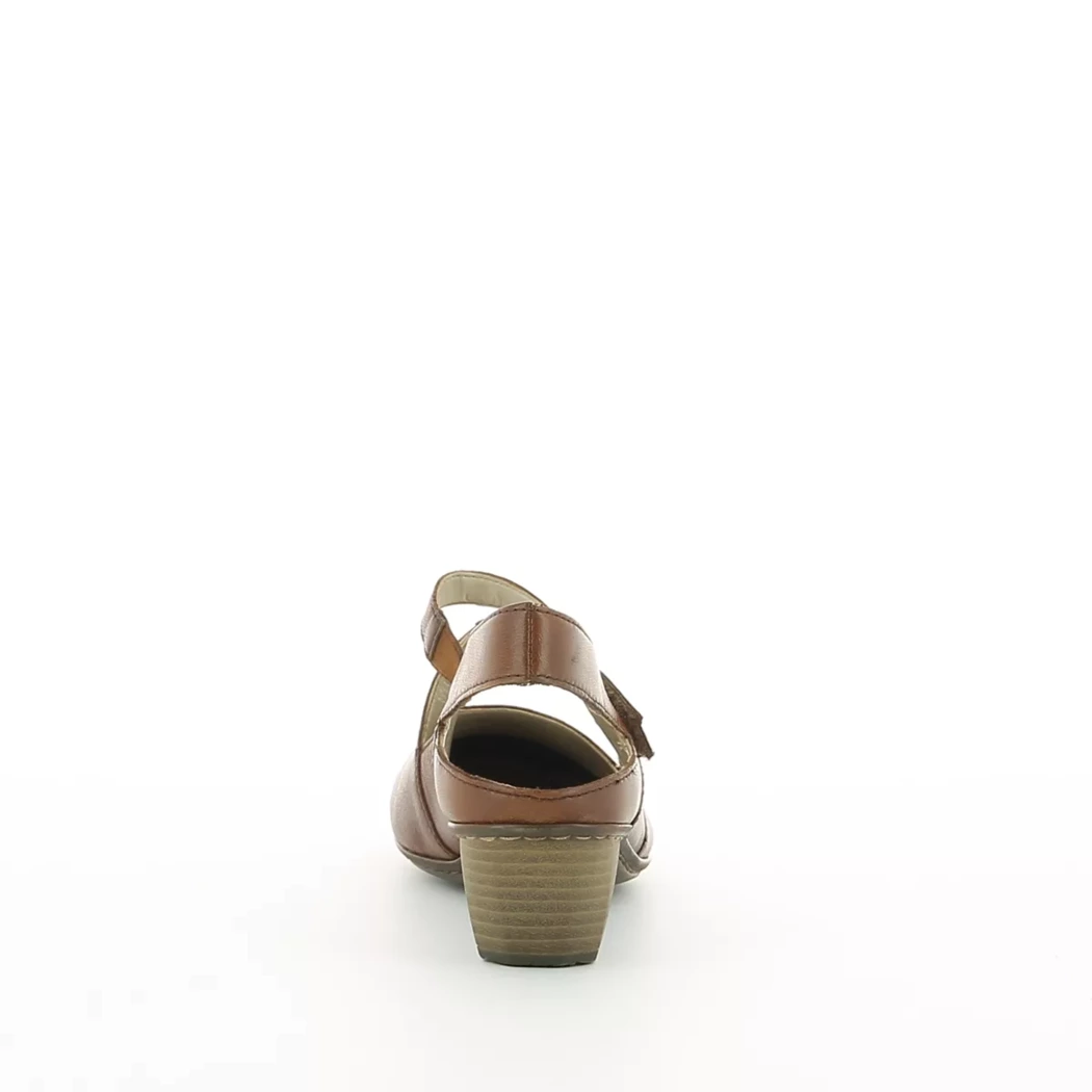 Image (3) de la chaussures Rieker - Escarpins Cuir naturel / Cognac en Cuir