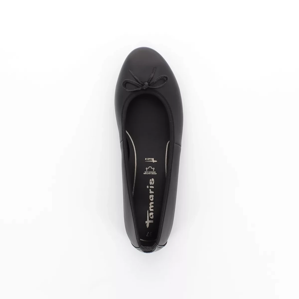 Image (6) de la chaussures Tamaris - Ballerines Noir en Cuir