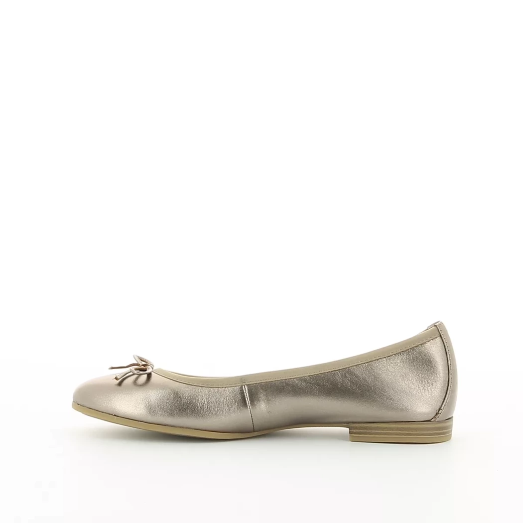 Image (4) de la chaussures Tamaris - Ballerines Or / Bronze / Platine en Cuir synthétique