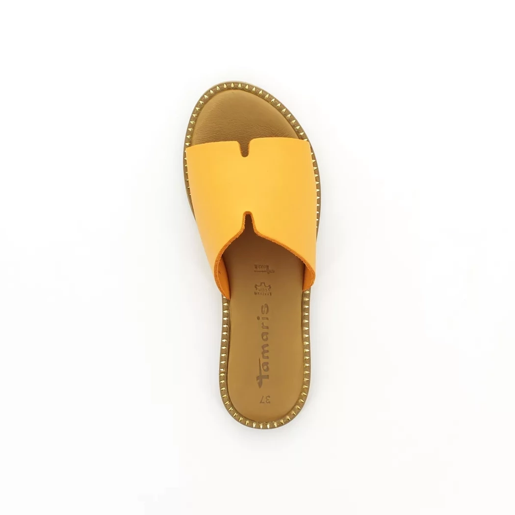 Image (6) de la chaussures Tamaris - Mules et Sabots Orange en Cuir