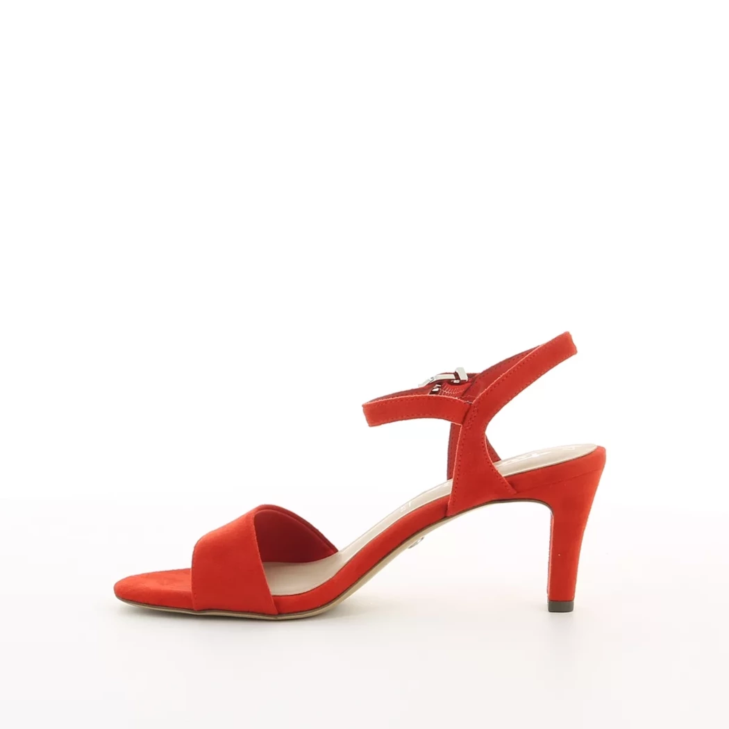 Image (4) de la chaussures Tamaris - Sandales et Nu-Pieds Rouge en Cuir synthétique