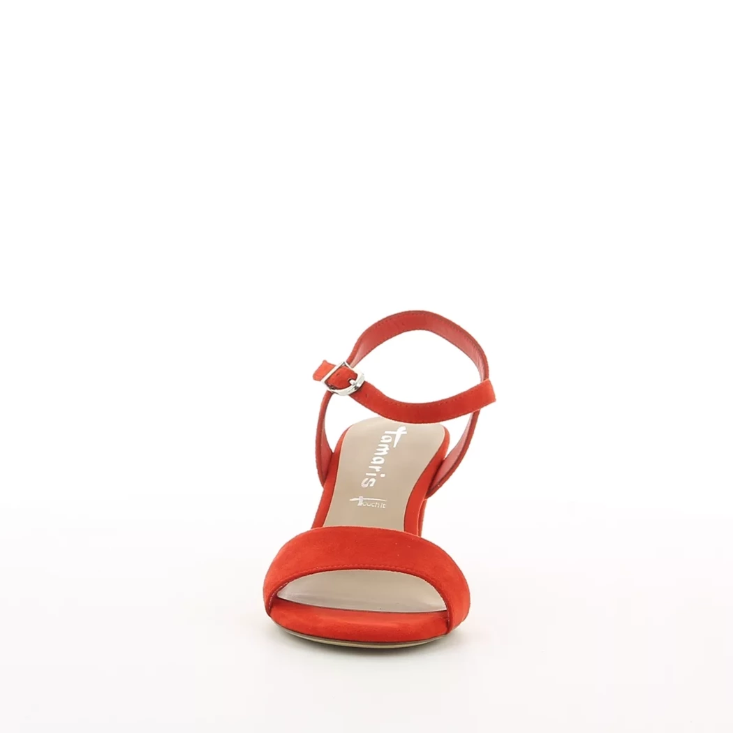 Image (5) de la chaussures Tamaris - Sandales et Nu-Pieds Rouge en Cuir synthétique