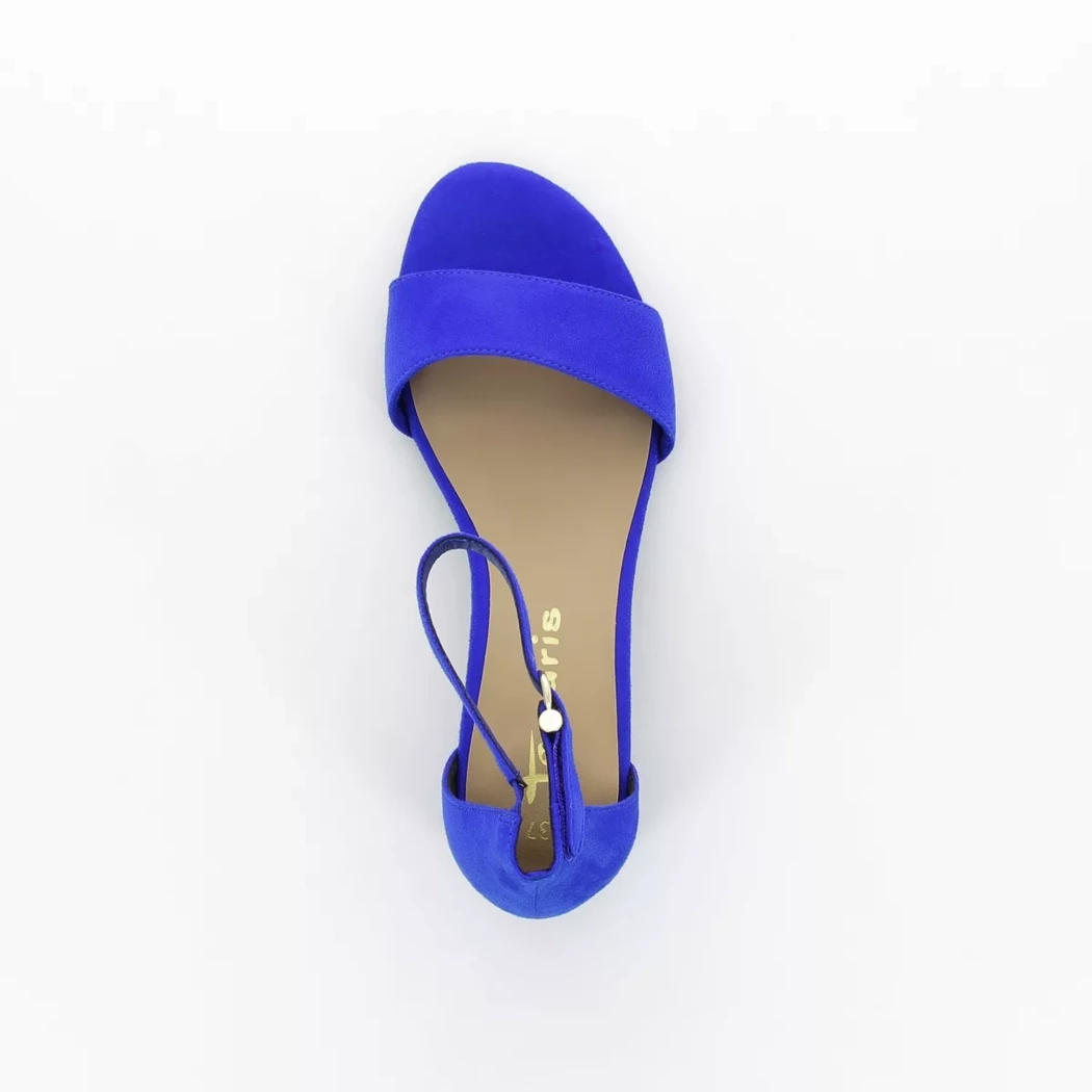 Image (6) de la chaussures Tamaris - Sandales et Nu-Pieds Bleu en Cuir synthétique