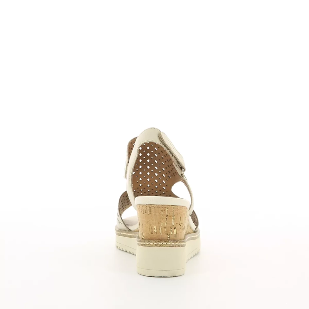 Image (3) de la chaussures Tamaris - Sandales et Nu-Pieds Beige en Cuir