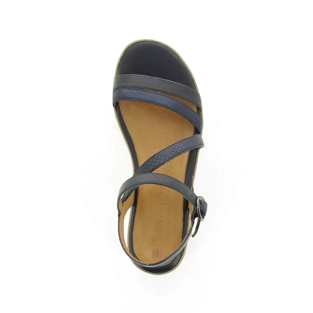 Image (6) de la chaussures Tamaris - Sandales et Nu-Pieds Bleu en Multi-Matières