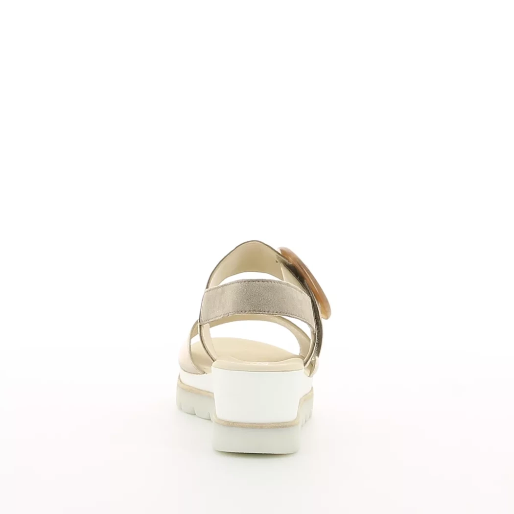 Image (3) de la chaussures Gabor - Sandales et Nu-Pieds Or / Bronze / Platine en Cuir