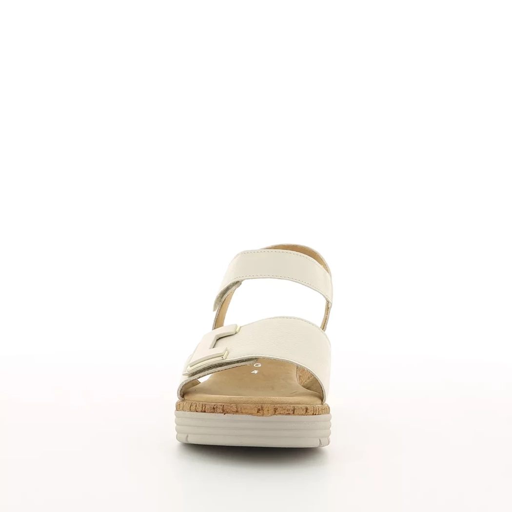 Image (5) de la chaussures Gabor - Sandales et Nu-Pieds Beige en Cuir
