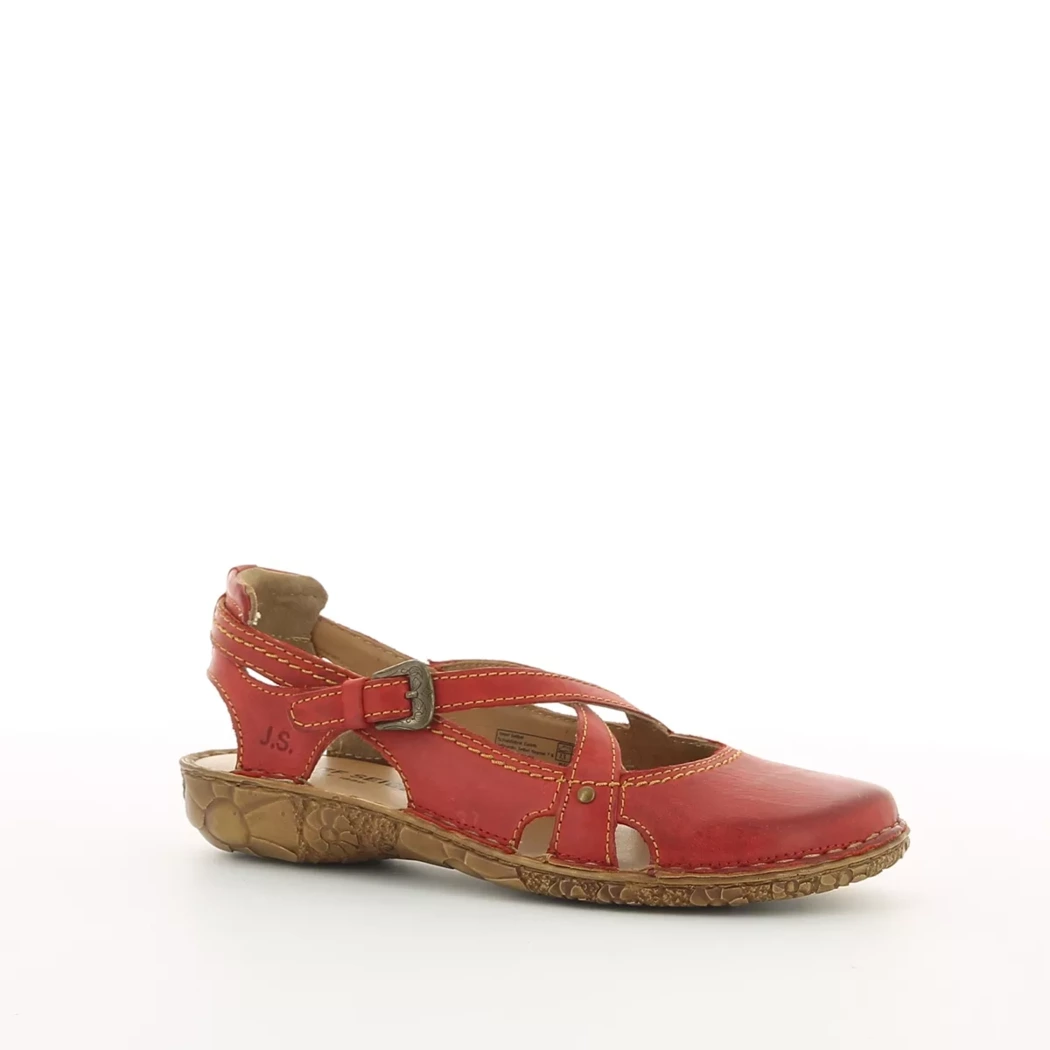 Image (1) de la chaussures Josef Seibel - Escarpins Rouge en Cuir