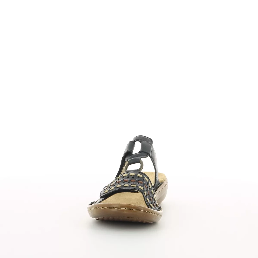 Image (5) de la chaussures Rieker - Mules et Sabots Bleu en Cuir