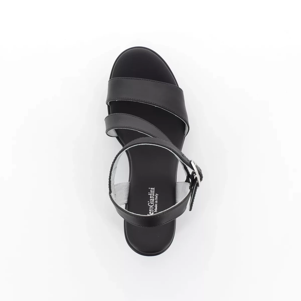 Image (6) de la chaussures Nero Giardini - Sandales et Nu-Pieds Noir en Cuir