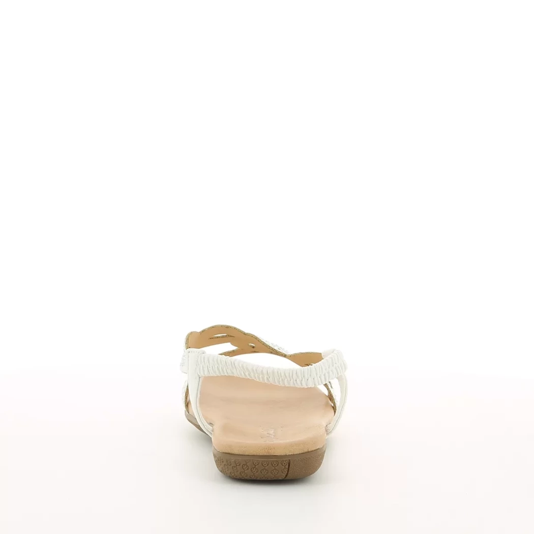 Image (3) de la chaussures Jane Klain - Sandales et Nu-Pieds Blanc en Textile