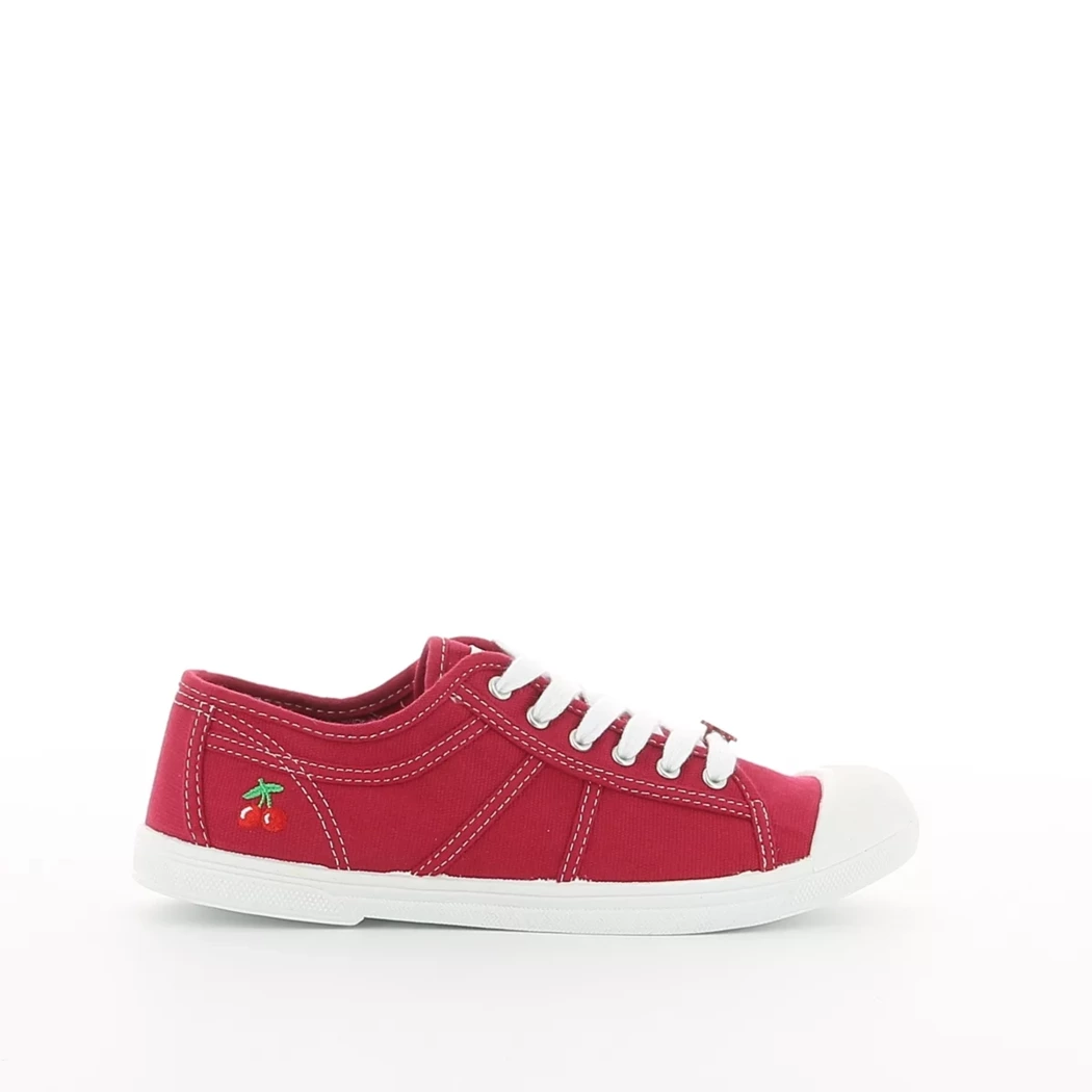 Image (2) de la chaussures Le Temps des Cerises - Baskets Rouge en Textile