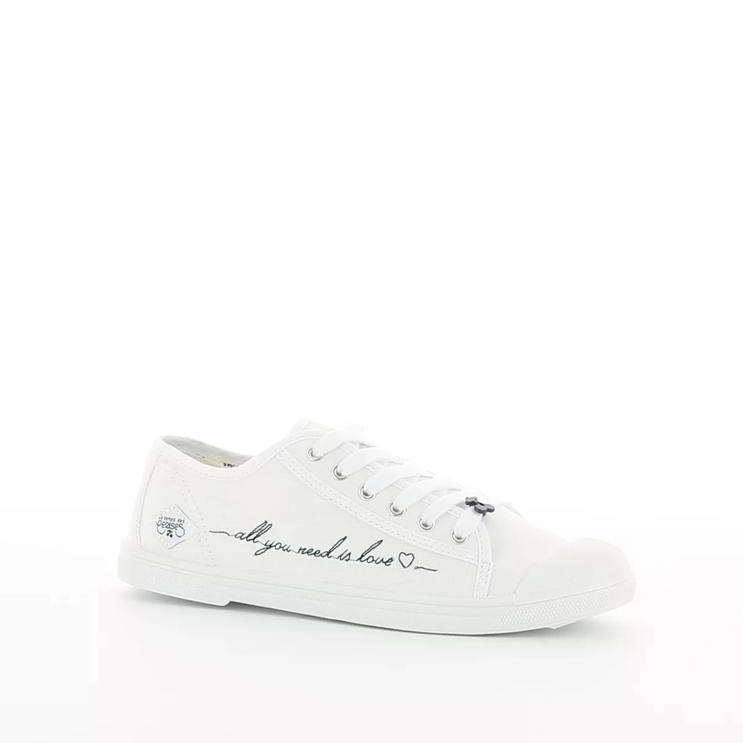Image (1) de la chaussures Le Temps des Cerises - Baskets Blanc en Textile