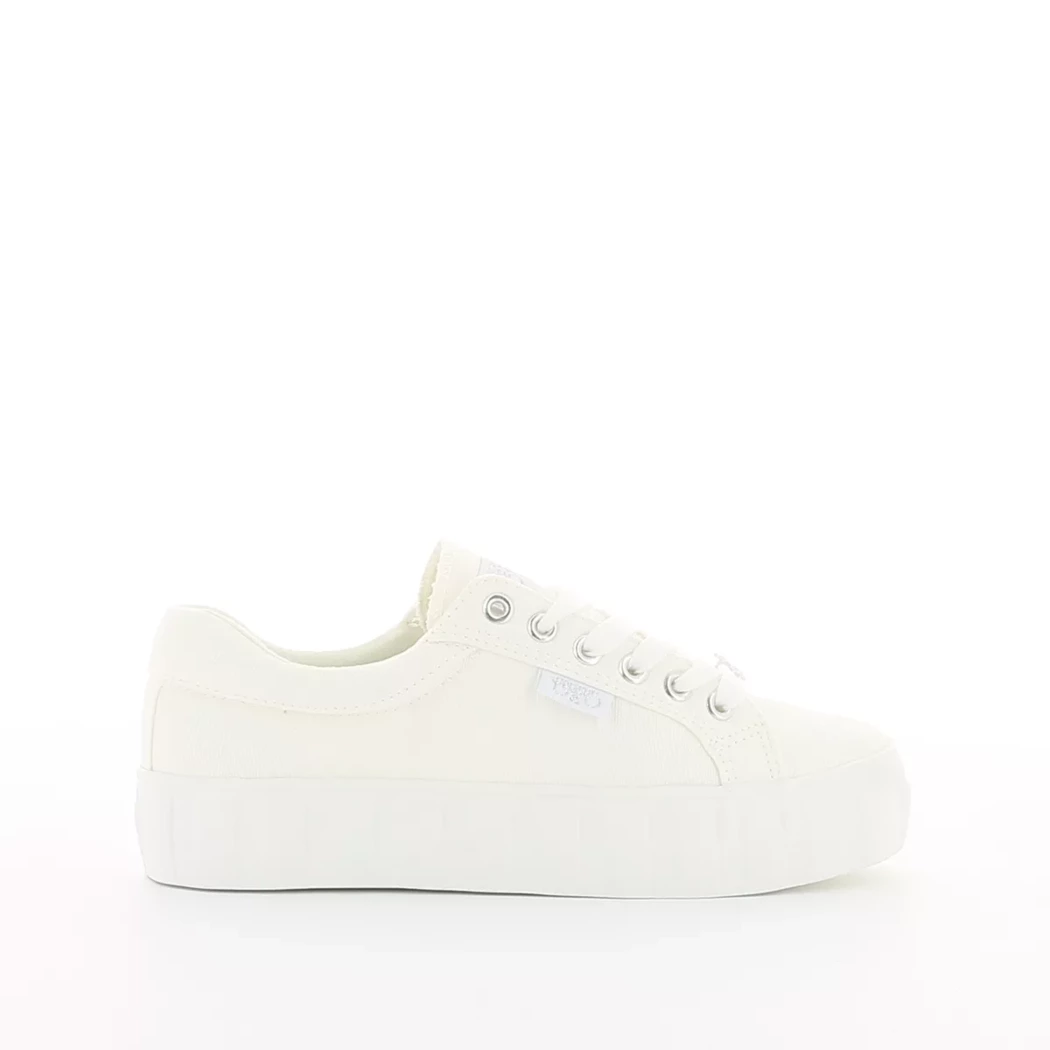 Image (2) de la chaussures Le Temps des Cerises - Baskets Blanc en Textile