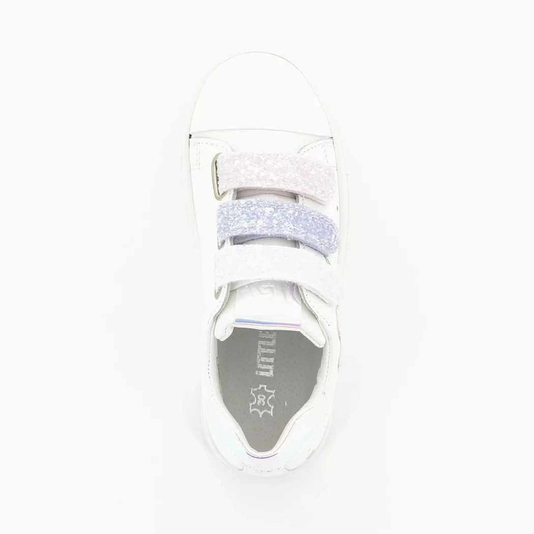 Image (6) de la chaussures Little David - Baskets Blanc en Cuir synthétique