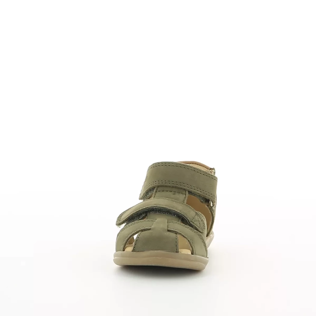 Image (5) de la chaussures Shoo pom - Sandales et Nu-Pieds Vert en Cuir nubuck