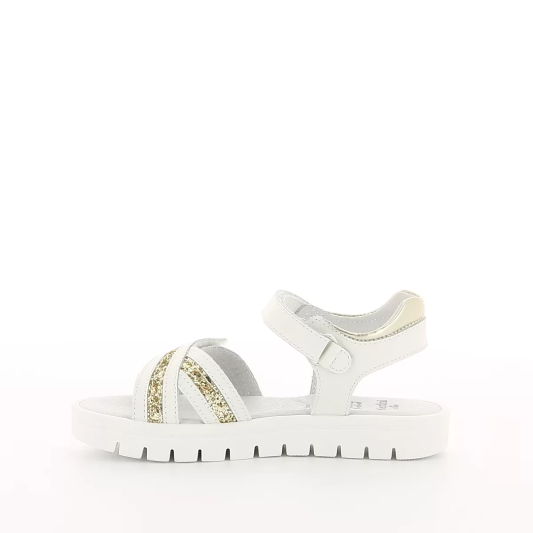 Image (4) de la chaussures Nero Giardini Junior - Sandales et Nu-Pieds Blanc en Cuir