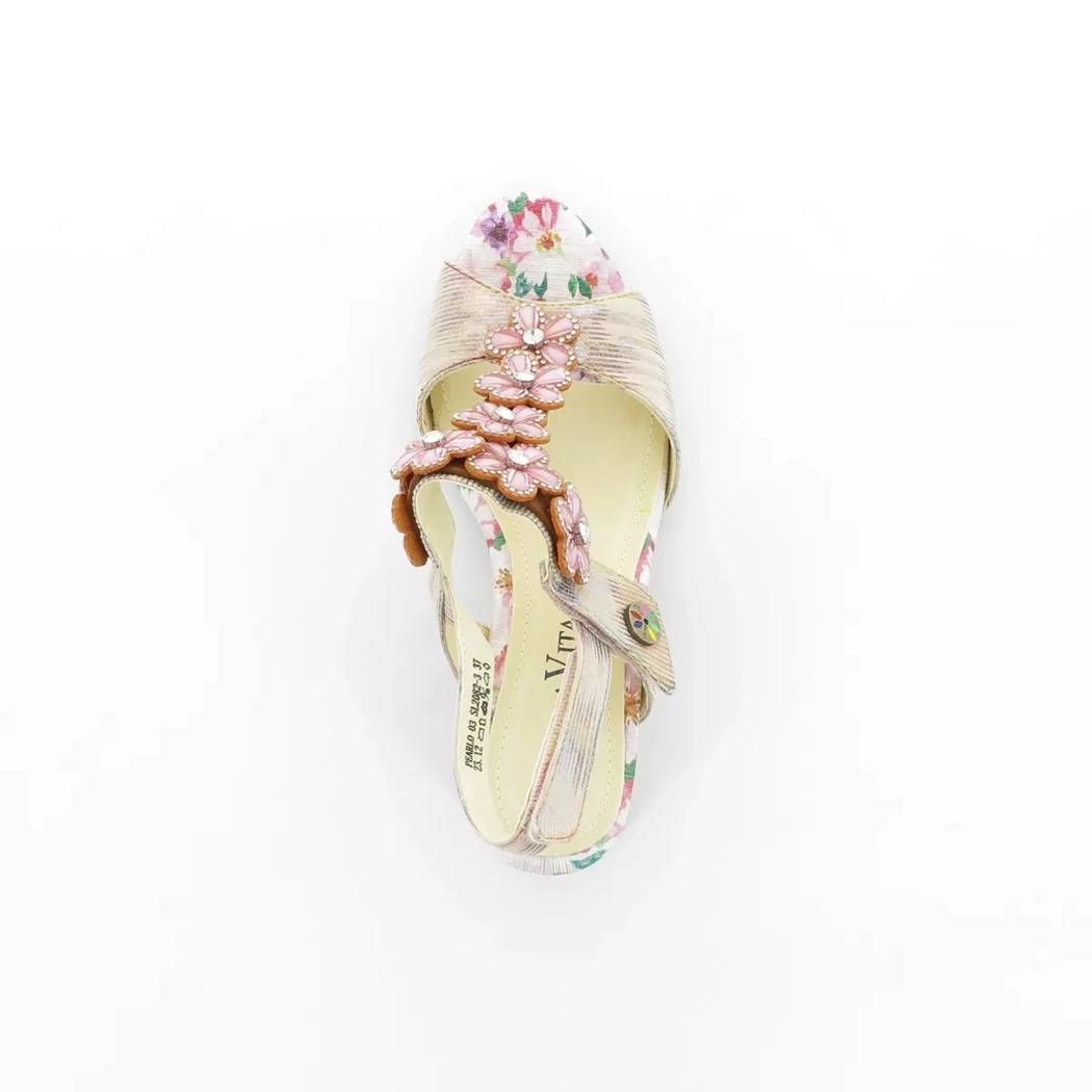 Image (6) de la chaussures Laura Vita - Sandales et Nu-Pieds Rose en Multi-Matières