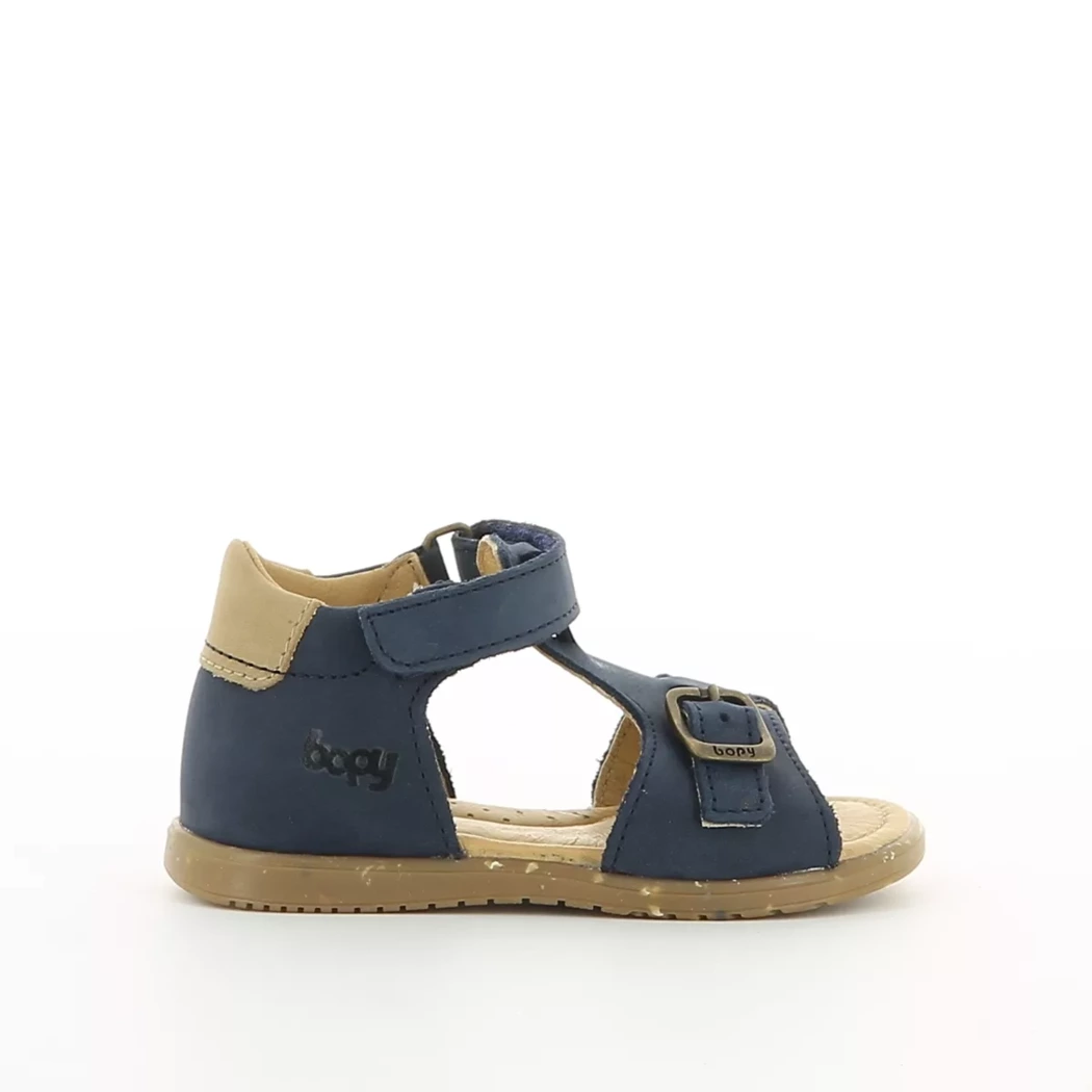 Image (2) de la chaussures Bopy - Sandales et Nu-Pieds Bleu en Cuir nubuck