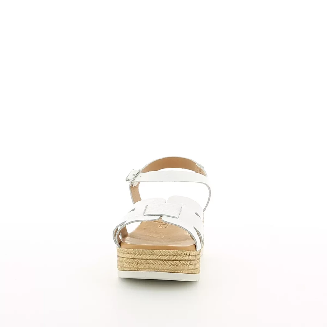 Image (5) de la chaussures Oh! My Sandals - Sandales et Nu-Pieds Blanc en Cuir