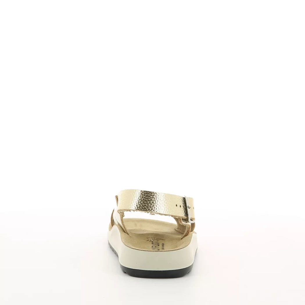 Image (3) de la chaussures Fly Flot - Sandales et Nu-Pieds Or / Bronze / Platine en Cuir synthétique