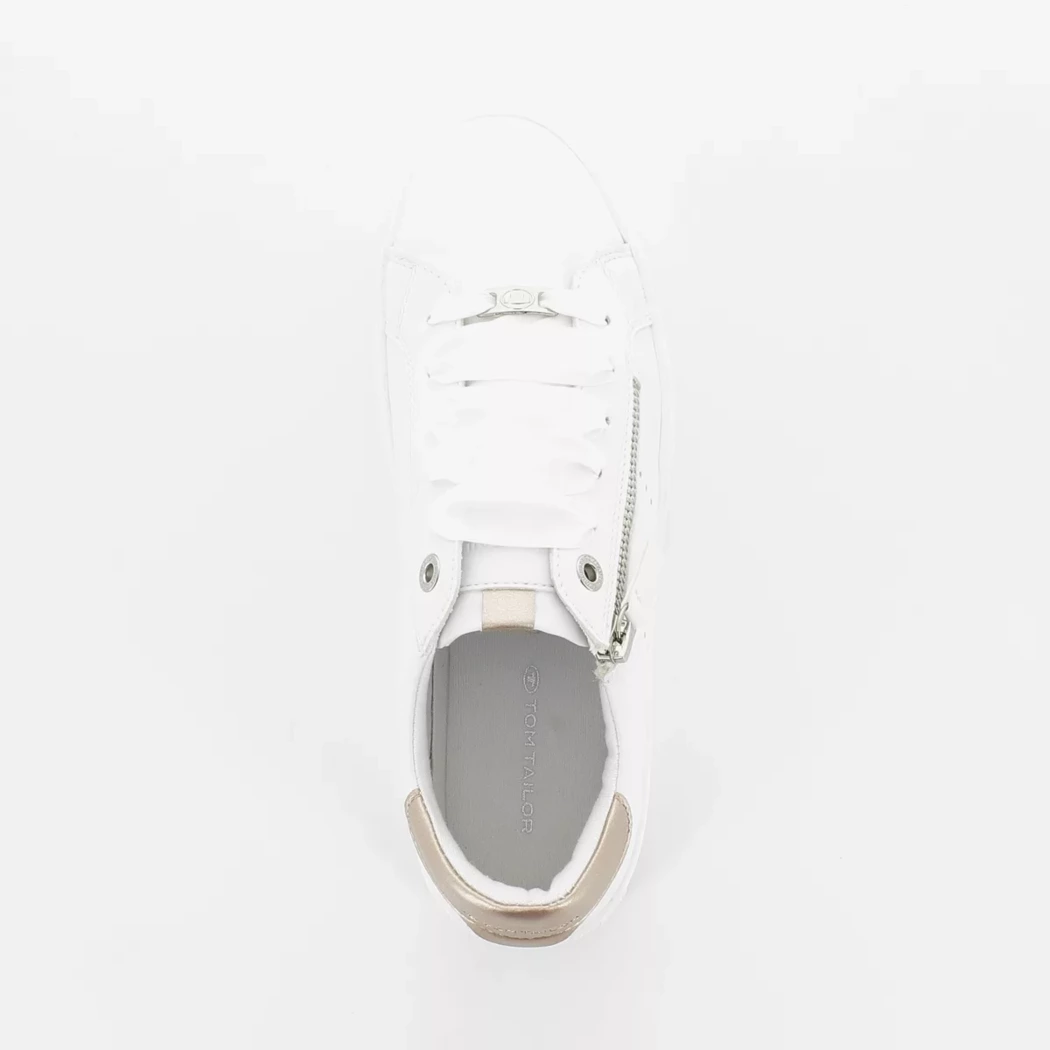 Image (6) de la chaussures Tom Tailor - Baskets Blanc en Cuir synthétique