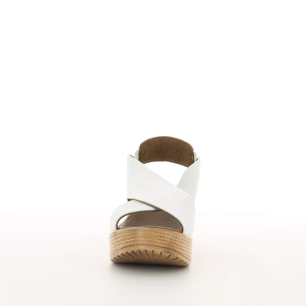 Image (5) de la chaussures Bueno - Sandales et Nu-Pieds Blanc en Cuir nubuck