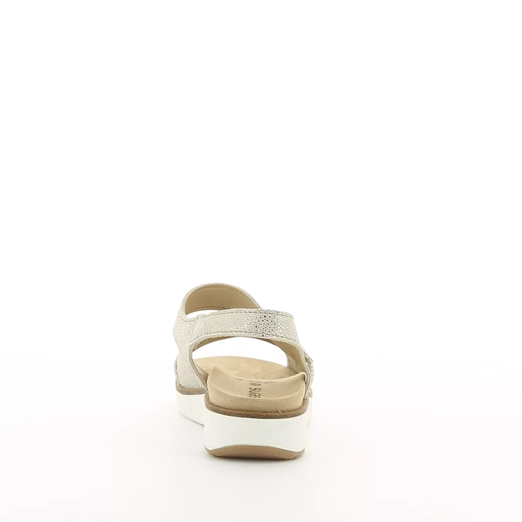 Image (3) de la chaussures Aco Shoes - Sandales et Nu-Pieds Or / Bronze / Platine en Cuir nubuck