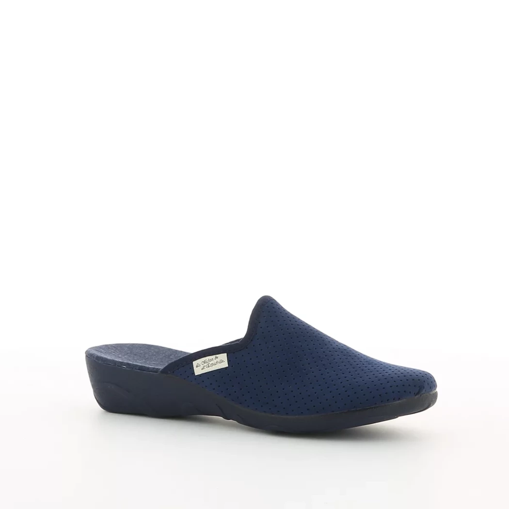 Image (1) de la chaussures La Maison de l'Espadrille - Pantoufles et Chaussons Bleu en Cuir nubuck