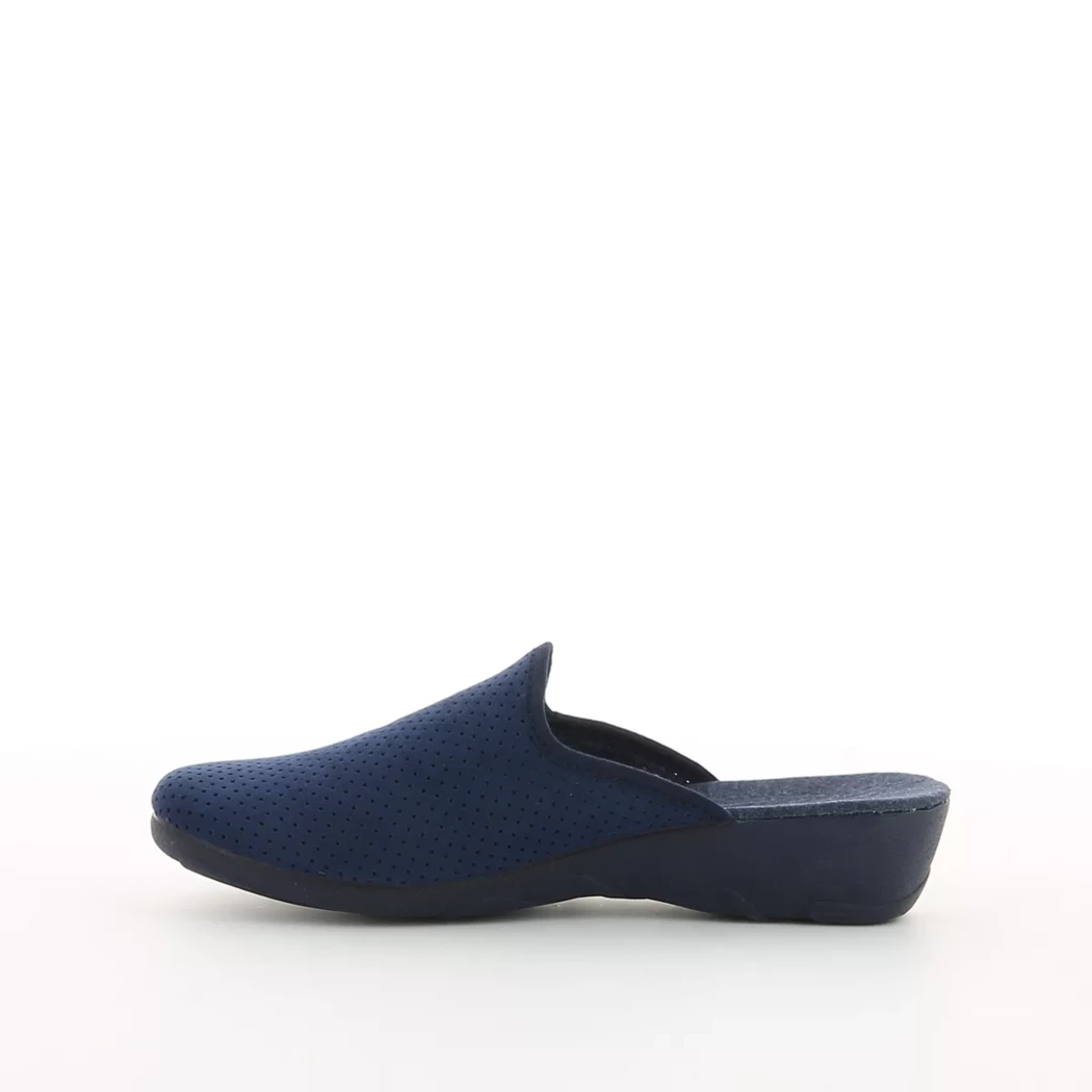 Image (4) de la chaussures La Maison de l'Espadrille - Pantoufles et Chaussons Bleu en Cuir nubuck