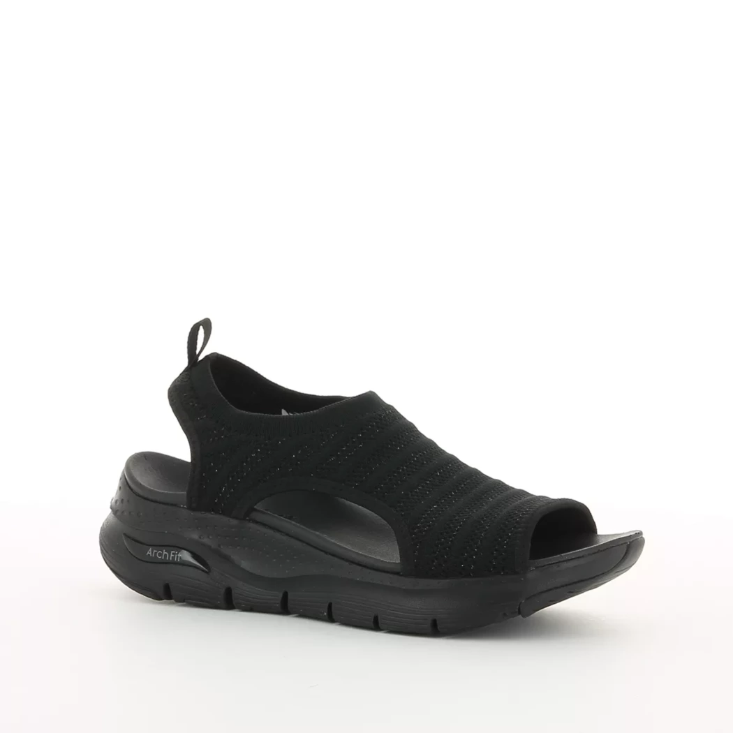 Image (1) de la chaussures Skechers - Sandales et Nu-Pieds Noir en Nylon