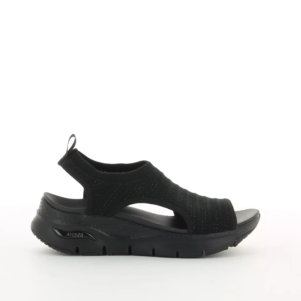 Image (2) de la chaussures Skechers - Sandales et Nu-Pieds Noir en Nylon