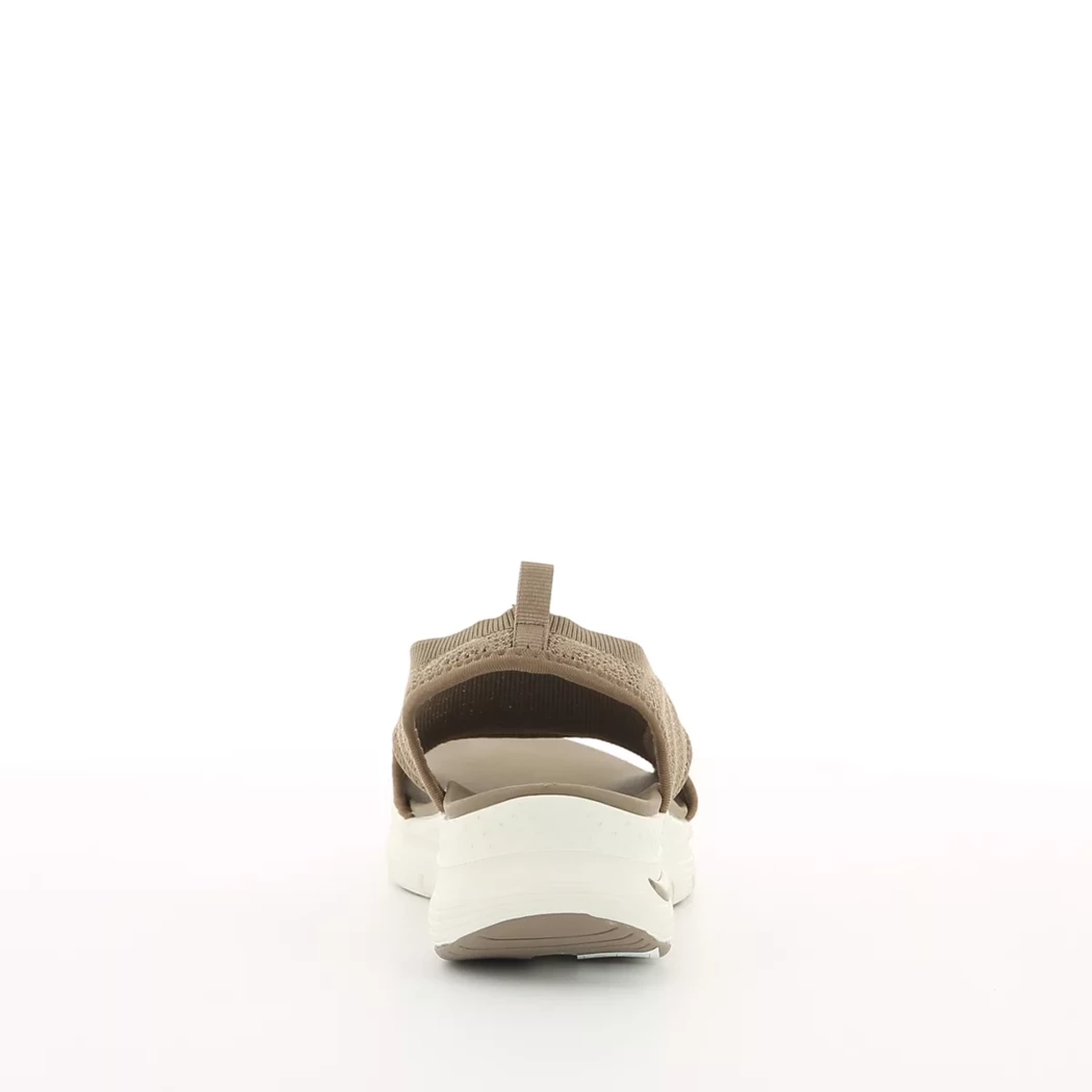 Image (3) de la chaussures Skechers - Sandales et Nu-Pieds Taupe en Nylon