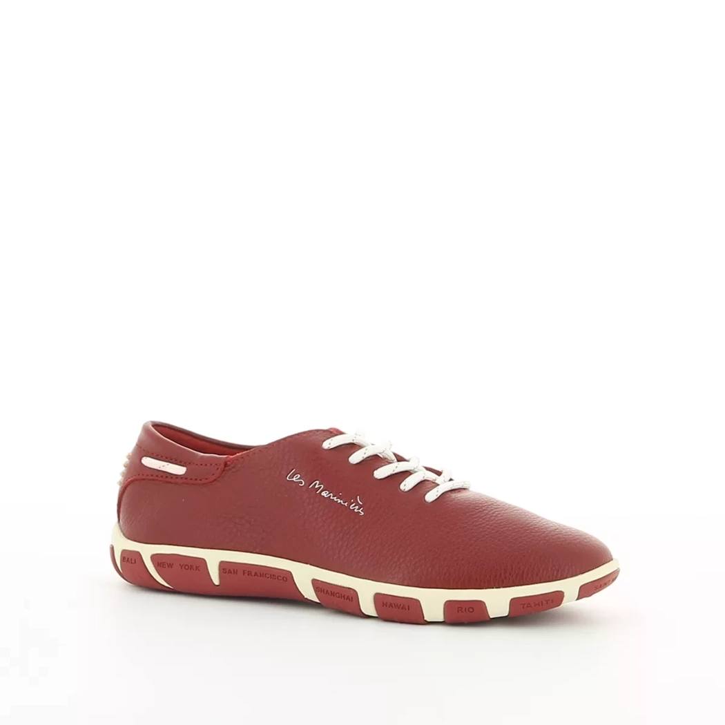 Image (1) de la chaussures Tbs - Chaussures à lacets Rouge en Cuir