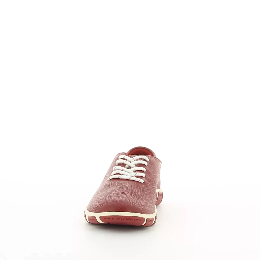 Image (5) de la chaussures Tbs - Chaussures à lacets Rouge en Cuir