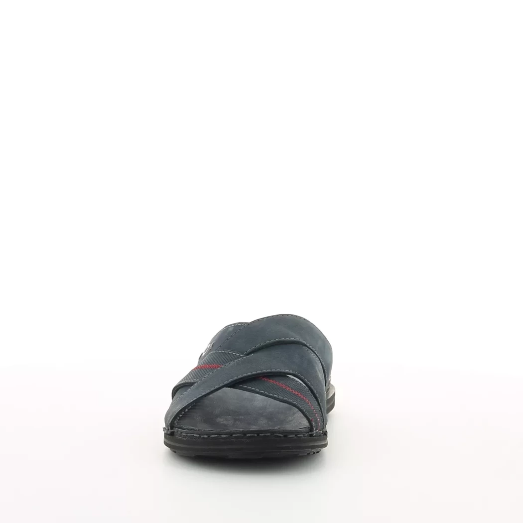 Image (5) de la chaussures Calba - Mules et Sabots Bleu en Cuir