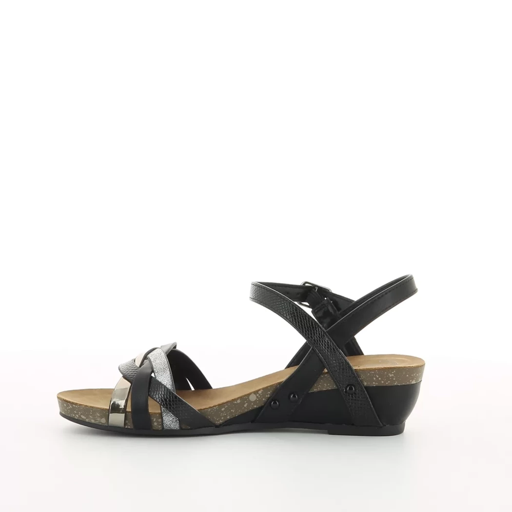 Image (4) de la chaussures Fashion Victim - Sandales et Nu-Pieds Noir en Cuir synthétique