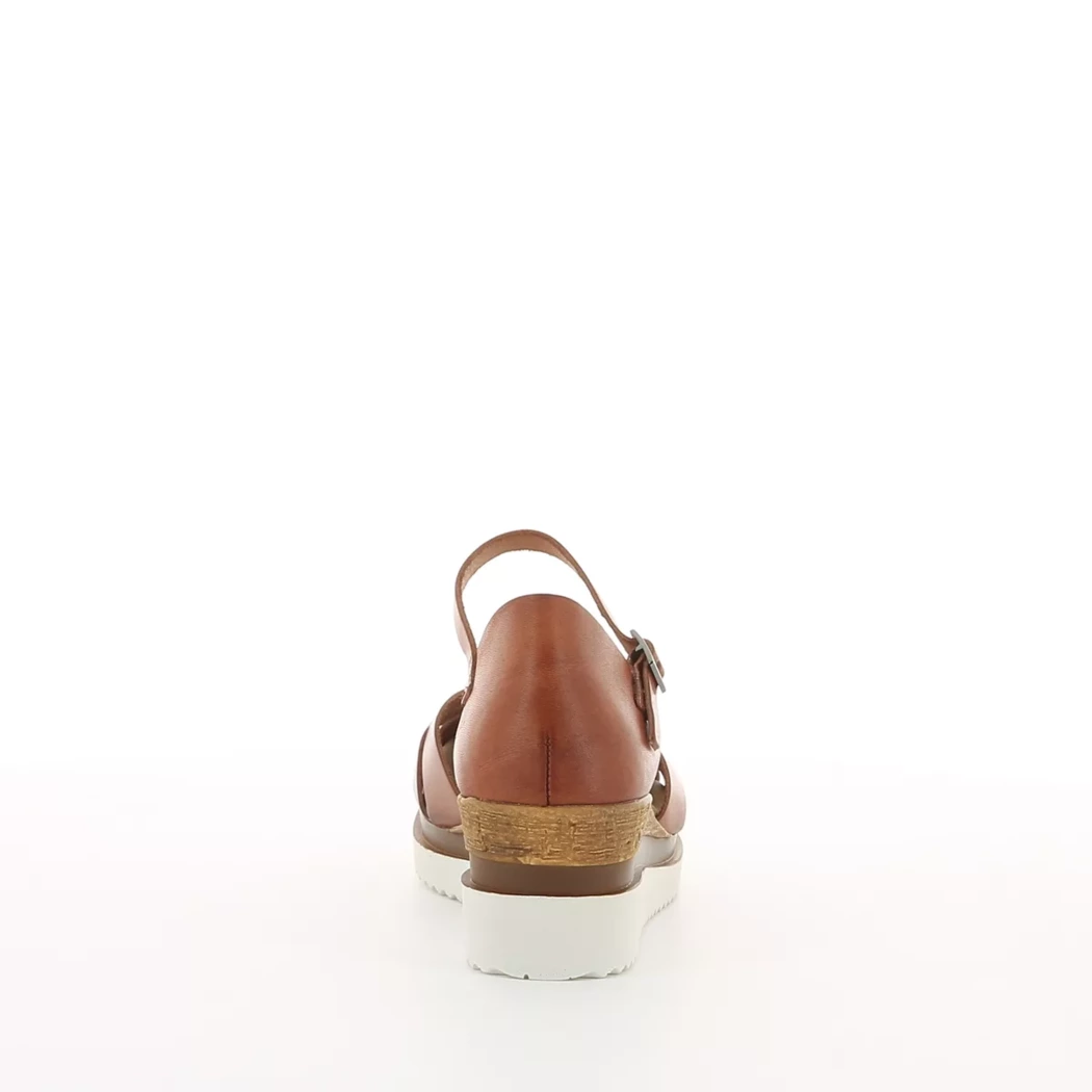 Image (3) de la chaussures Soleil - Escarpins Cuir naturel / Cognac en Cuir