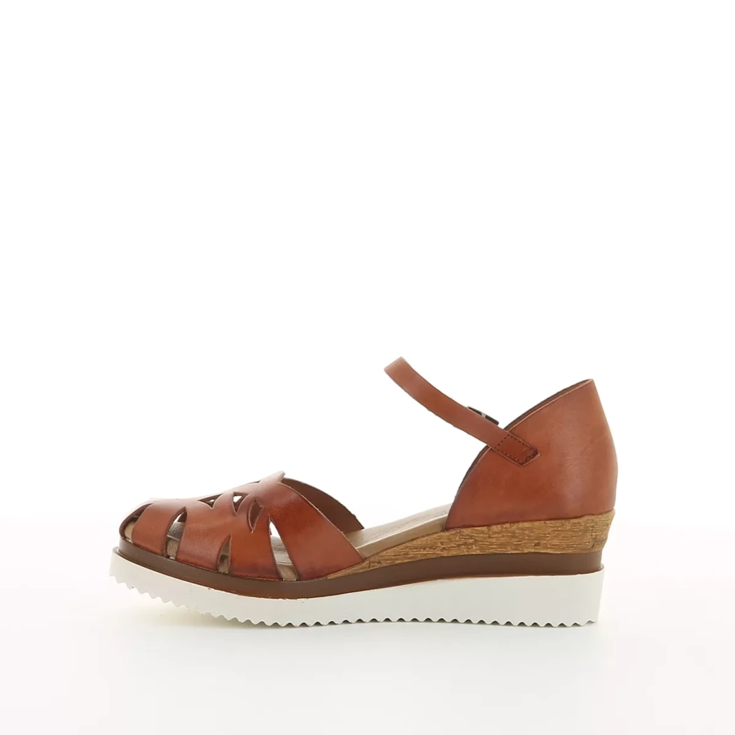 Image (4) de la chaussures Soleil - Escarpins Cuir naturel / Cognac en Cuir