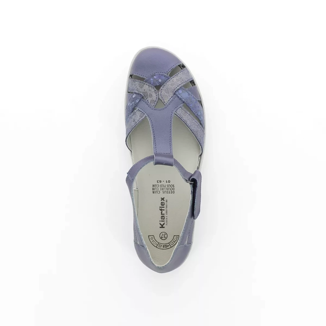 Image (6) de la chaussures Kiarflex - Escarpins Bleu en Cuir